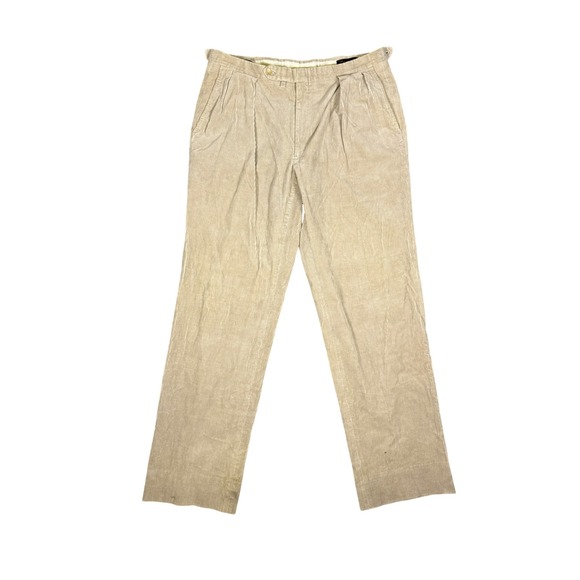 Vintage Corduroy Pants Hart Schaffner Marx Jack Nicklaus Golden Bear Beige - Picture 1 of 8